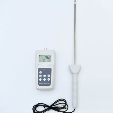 KMS680H hay moisture meter front view on bale